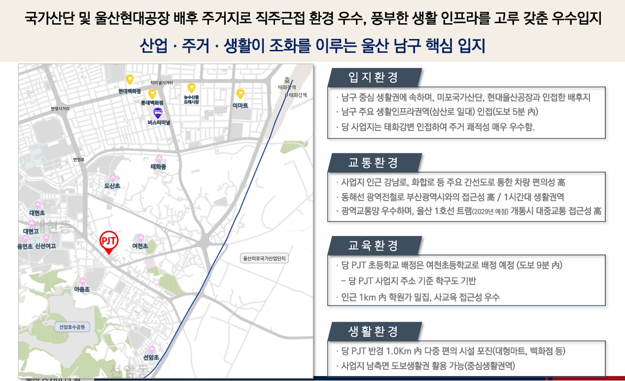울산 스카이더원 입지여건